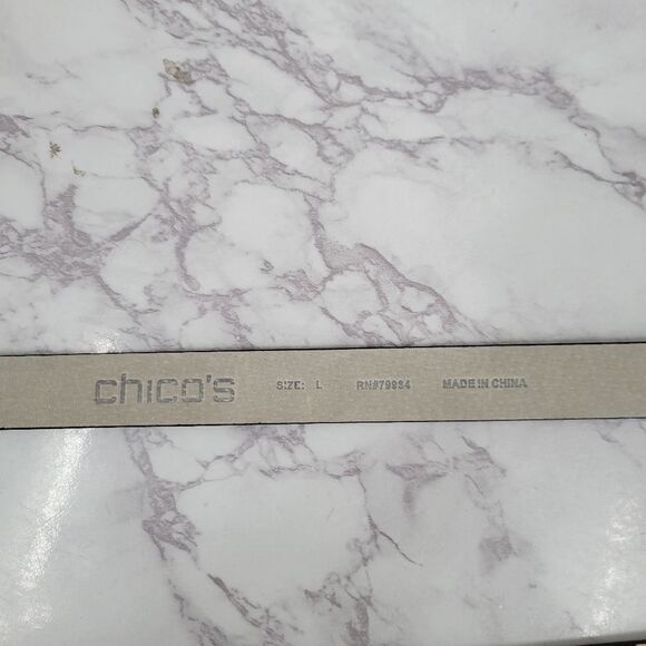 Chico's Belt Leopard Pony Hair Dyed Calf Hair Hook and Circle Toggle Closure NEW - Picture 7 of 12